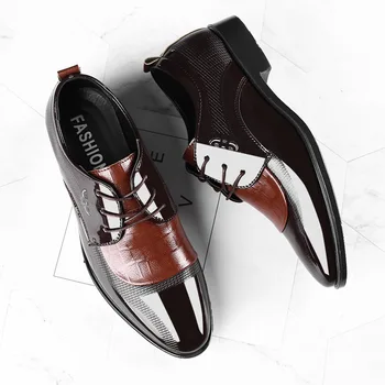 Pantofi eleganți Bărbați Italian de Pantofi Oxford pentru Designer Unic Brogues Sculptate Rochie Domn Elegant Pantofi Maro Negru online < Pantofi ~ Sara-food.ro